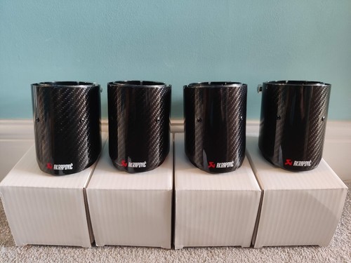 AKRAPOVIC 3.5" CARBON EXHAUST TIPS M2 F87 M3 F80 M4 F82 M5 F10 M6 F06 F12 F13 - Picture 5 of 7