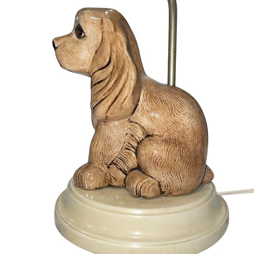 VTG COCKER SPANIEL DOG LAMP Beige HOLLAND MOLD 14” Tall - Picture 4 of 15