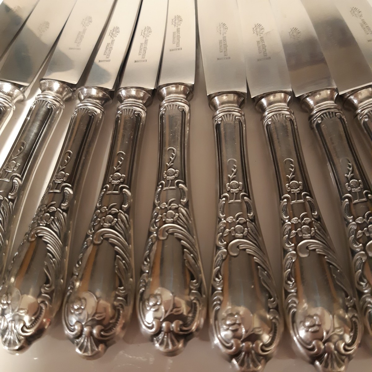 食器　ドイツ製　銀　ROSENBERG 11 High quality Hans Kortner Solingen German silverplate Dinner