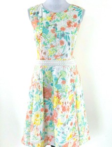 calvin klein eyelet fit and flare dress