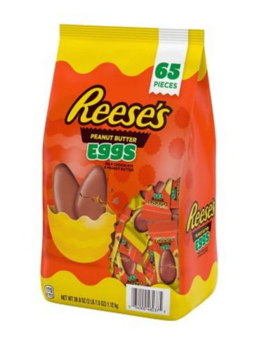 Reese's Peanut Butter Eggs, 39.8oz Bag 65 Pieces for Easter Baskets - Picture 3 of 12