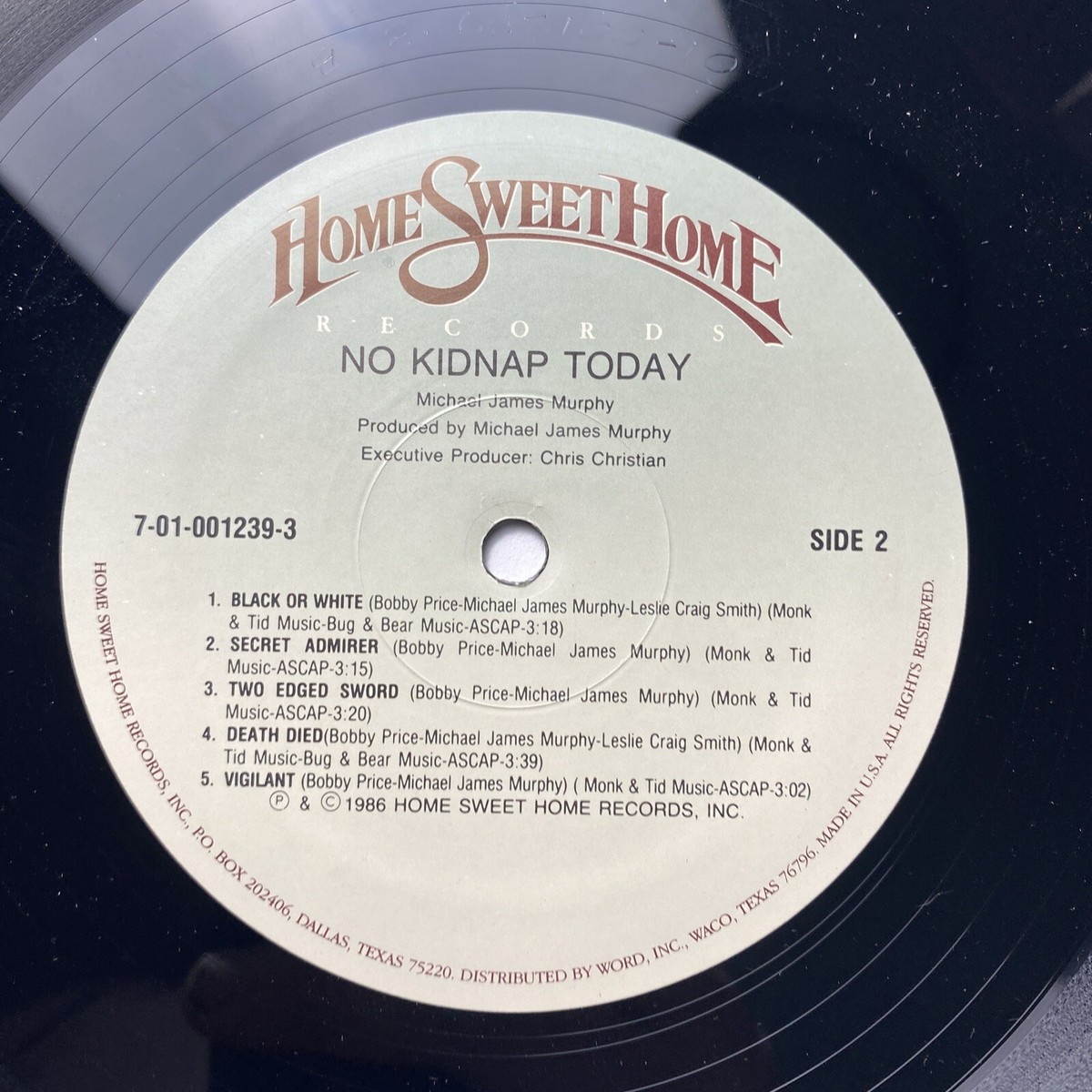 洋楽 AOR CD Michael James Murphy - No Kidnap Michael James Murphy - No Kidnap Today CD *RARE* 1986 Home