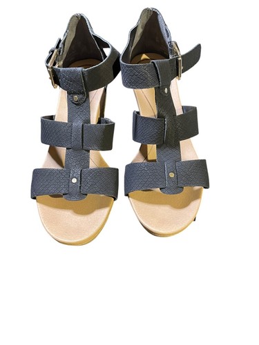 Dr. Scholl's Damen Keilsandale schwarz Größe 8 - Bild 1 von 5