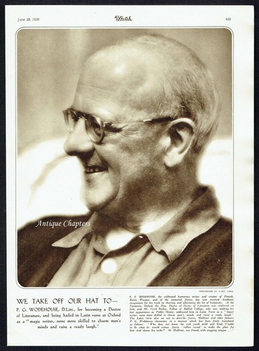 P G Woodhouse 1939 Photo Article J658 - Picture 2 of 2
