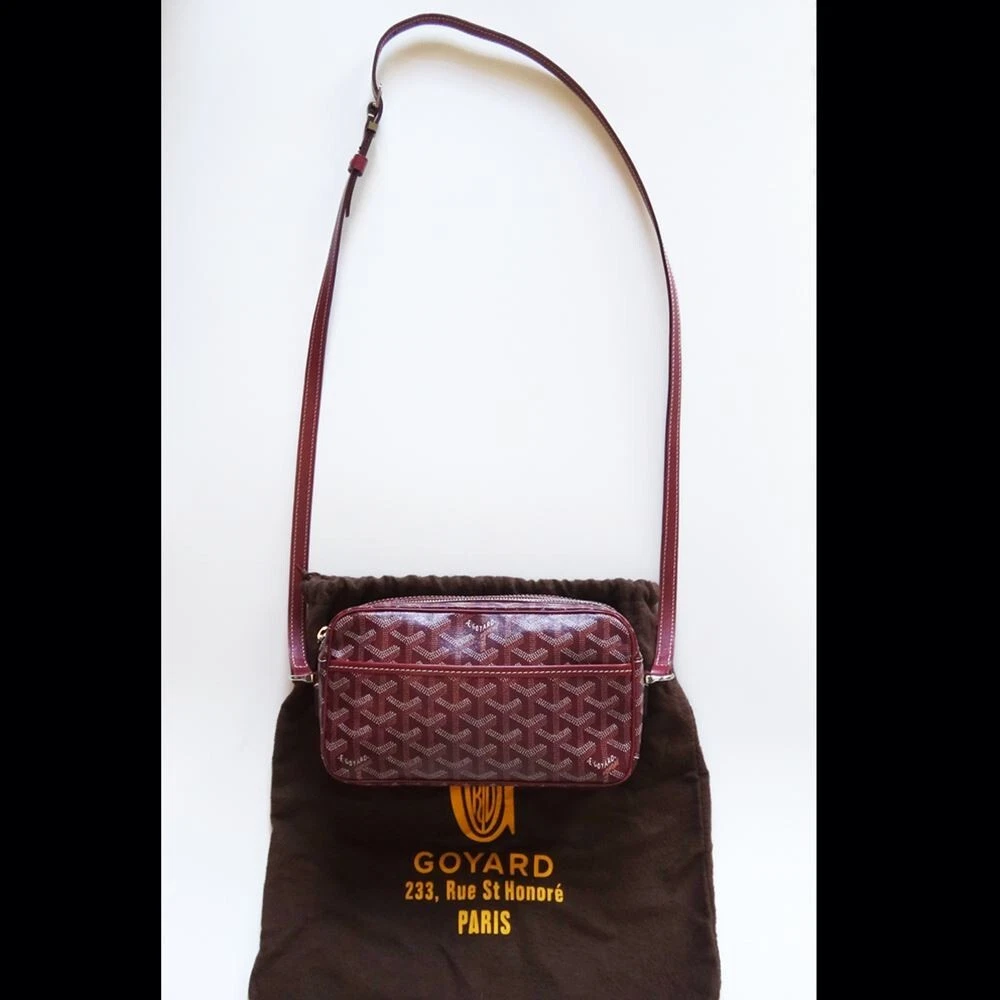 Goyard Cap Vert Crossbody Goyardine Brown