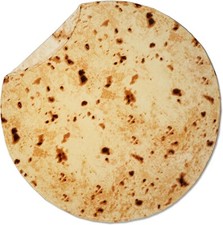 36 inch or 80 inc Tortilla Blanket for Adults Double Sided Round Tortilla Throw