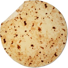 36 inch or 80 inc Tortilla Blanket for Adults Double Sided Round Tortilla Throw