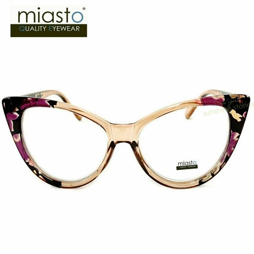 ~ 2 PAIRS~ MIASTO WOMENS VINTAGE BIG "CAT EYE" SEXY READER READING GLASSES+1.25