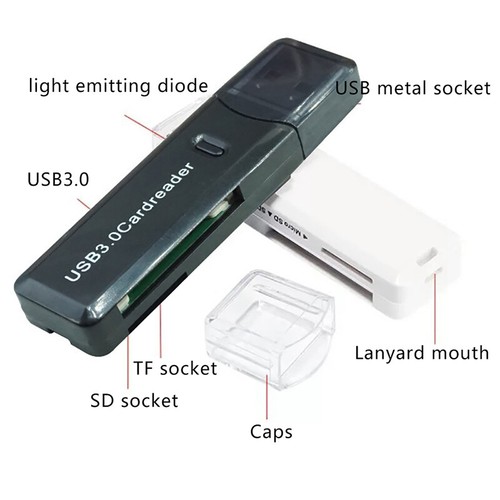 USB Card Reader 3.0 2.0 TF SD Cardreader Adapter Laptop Smart Memory Card Reader - 第 11/16 張圖片