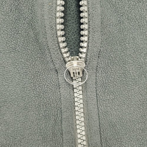 Sportif USA Fleece 1/4 Zip Mock Neck Long Sleeve Shirt Mens L Gray Mid-Layer Vtg - Picture 3 of 9