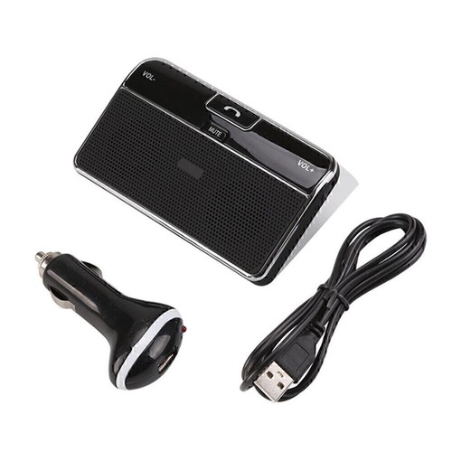 Auto Wireless Handsfree Speaker Phone MP3 Kit Sun Visor Clip Drive Car Auto - Zdjęcie 5 z 10