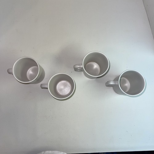 Vintage Bennington Keramik Doppelgriff Kaffeetassen. 4er Set - Bild 7 von 9