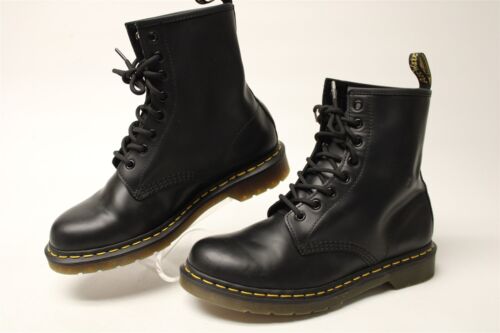 Dr. Martens NEW 1460 W Womens 9 41 Black Leather Lace Up Combat Ankle Boots - Picture 2 of 24