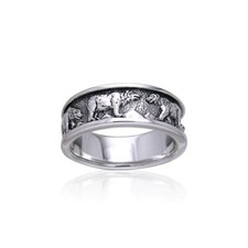 Polar Bear 925 Sterling Silver Ring Fine Arctic Animal Totem Jewelry Ted Andrews