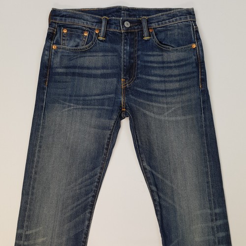 Jeans Levi's 513 W28 L28 ajustados rectos lavado ácido tiro medio para hombre azules - Imagen 4 de 15