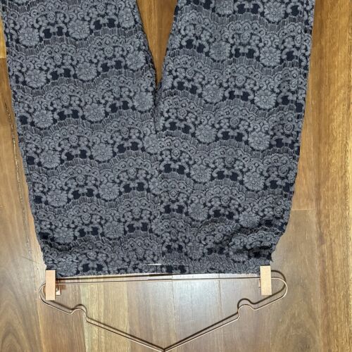 Imagine Italy Floral Lace Pants Womens Size s / M Grey Designer Flares Boho - Picture 9 of 12