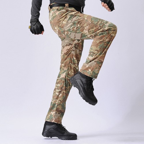 Men's Military Tactical Trousers Pants Outdoor Fishing Hiking Combat Cargo Work - Picture 20 of 24