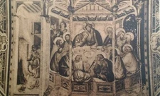 Italy Postcard Early 1900s Rare Assisi Lorenzetti Last Supper Church St Francis 