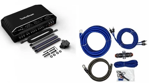 Rockford Fosgate R2-750X5 750 Watts Rms 5 Channel System Amplifier + 4 Ga.KIT