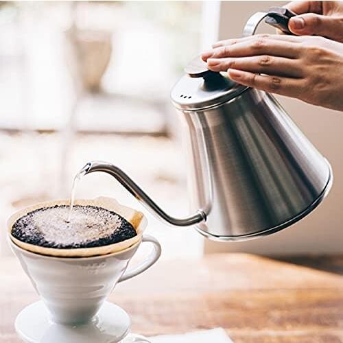 Hario V60 Coffee Drip Kettle VKW-120-HSV 800ml 27Oz Wood Handle