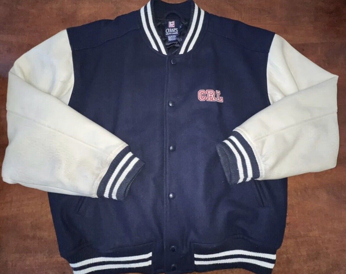 Vintage Ralph Lauren Chaps Varsity Jacket Wool Original Tag Vintage Ralph Lauren Chaps Varsity Jacket Wool Original Tag