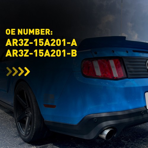 For 2010-14 Ford Mustang Rear Bumper Side Marker Lights Reflectors Red Lens - Picture 3 of 10