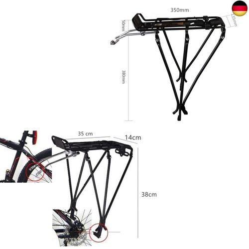 ETOPARS Fahrrad Heckträger Touring Carrier Cargo Frame-Mounted für Mountainbike - Bild 2 von 11