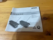 Original Stihl Parts: Owners manual for Stihl KB-KM,KW-KM sweeper.