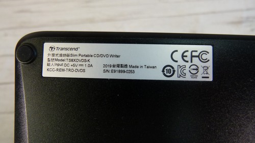 Transcend Extra Slim Portable DVD Writer TS8XDVDS-K Black - Afbeelding 4 van 5