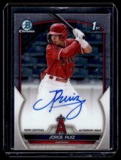 2023 Bowman Chrome AUTO Jorge Ruiz Los Angeles Angels #CPA-JRZ