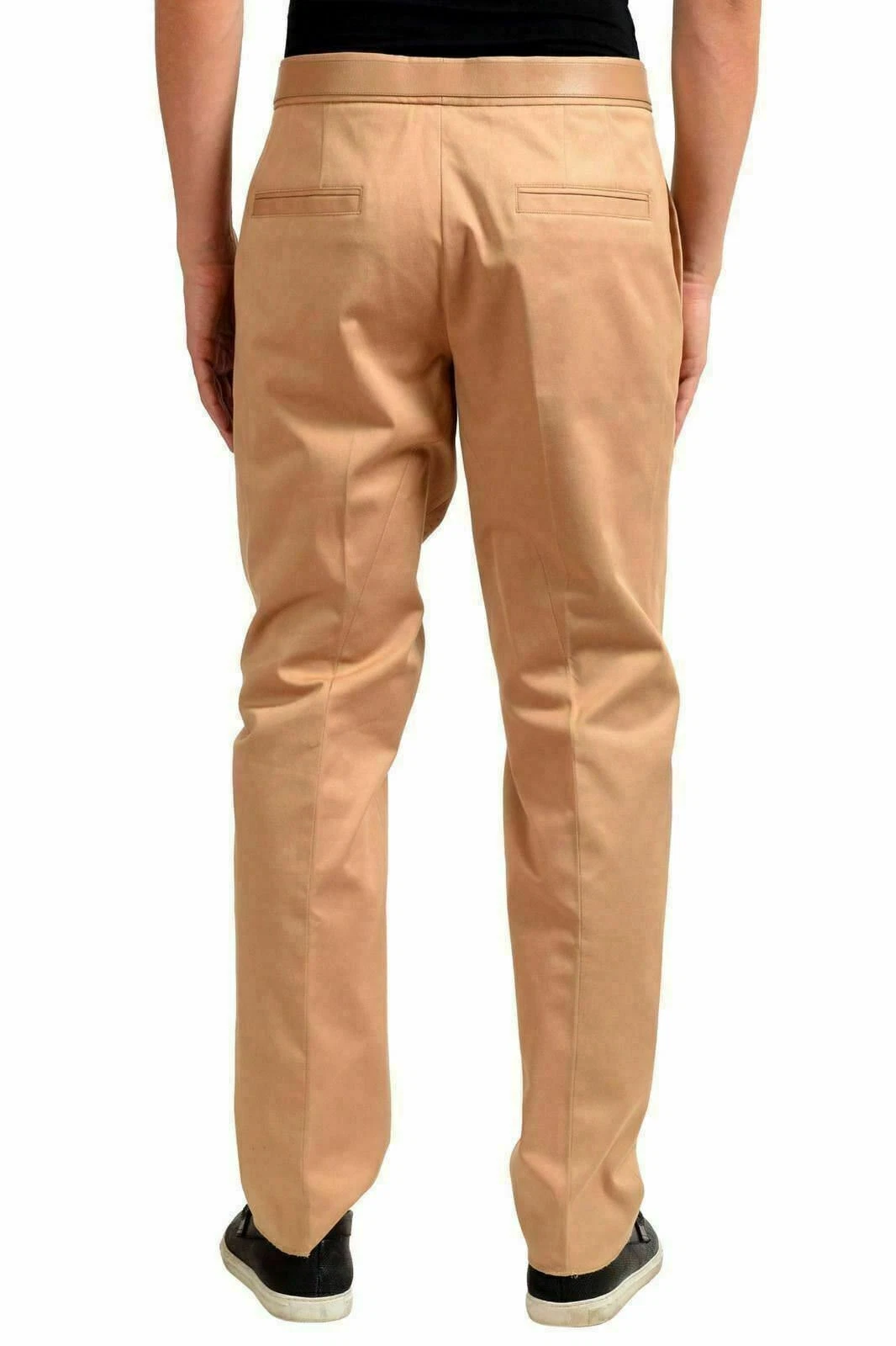 Versace Pantalone elegante uomo marrone chiaro piatto davanti US 36 IT 52