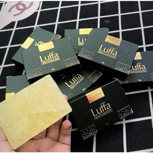 Neu 80g Fluffy Luffa Körperpeeling Seife entfernt Schmutz abgestorbene Hautzellen - Bild 2 von 7