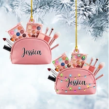Personalized Makeup Ornaments Christmas Tree Beauty Ornament Gifts Makeup Artist
