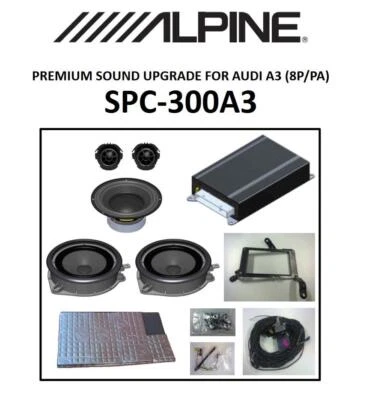 Alpine SPC-300A3 Lautsprecher kompatibel mit Audi A3 A3, S3, RS3, Cabriolet (8P) - Bild 1 von 4