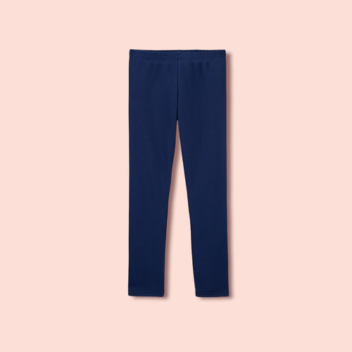 OshKosh Kid Size 4,5,6X Girls Cozy Fleece Stretch Black or Navy Leggings WarmNWT - Picture 2 of 8