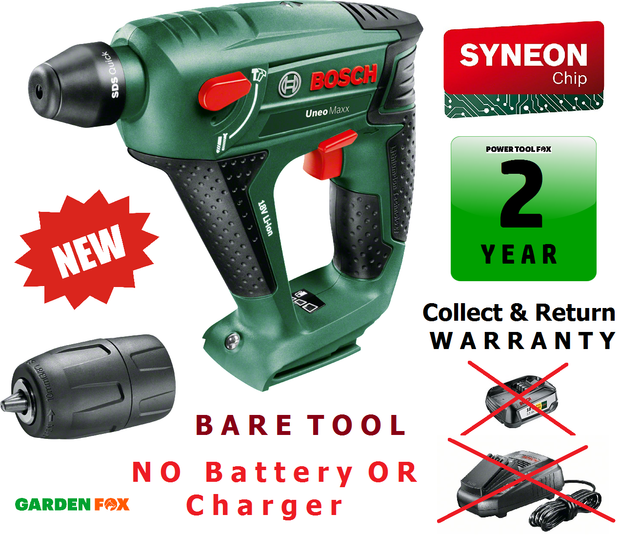 Bosch Uneo Maxx Martello Perforatore A Batteria Expert Verde