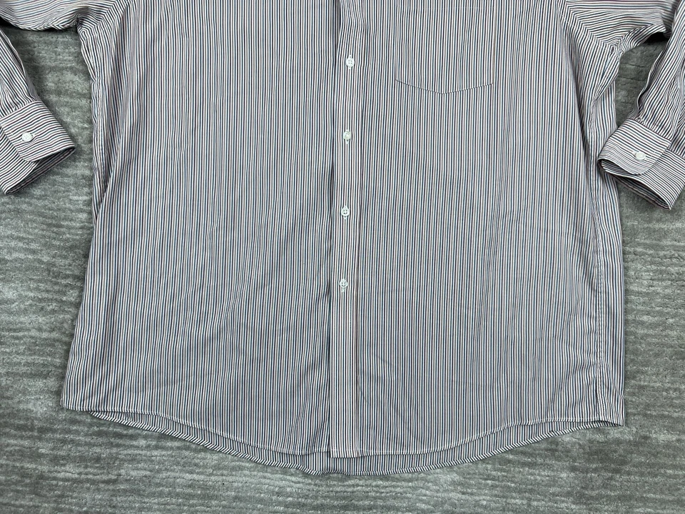 Arrow Bradstreet Shirt Mens  17.5 34/35 Striped Long Sleeve - Image 3 of 4
