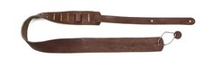 2 1/4" Wide Dark Brown Saddle Cowhide Classic Guitar Strap