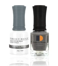 LeChat Perfect Match UV Gel + Nail Polish - PMS61 Concrete Jungle