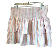Vineyard Vines Performance New Harbor Smocked Skirt in Neon Rose Size XL