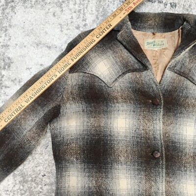 Vintage 50's 60's Trego's Westwear Shadow Plaid Western Vintage 50's 60's Trego's Westwear Shadow Plaid Western