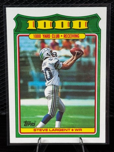 1988 Topps 1000 Yard Club (4) Card Lot - R. Myers, R. Craig, S.Largent, Al Toon - Picture 6 of 10