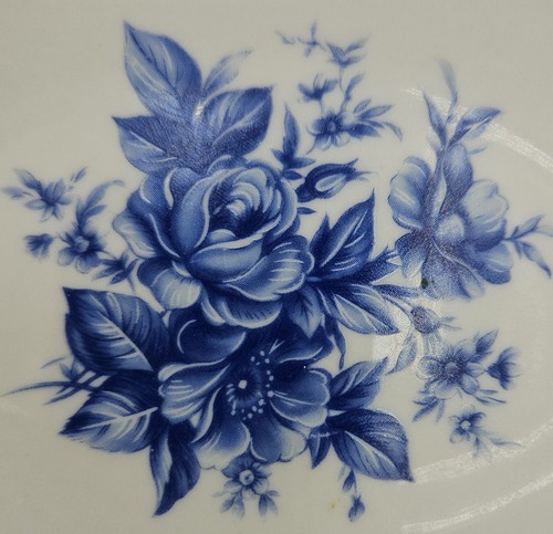 Viktorianisch Blau Blumen Badezimmer Accessoires Zahnbürstenhalter Seifenschale Spülbecher - Bild 3 von 3