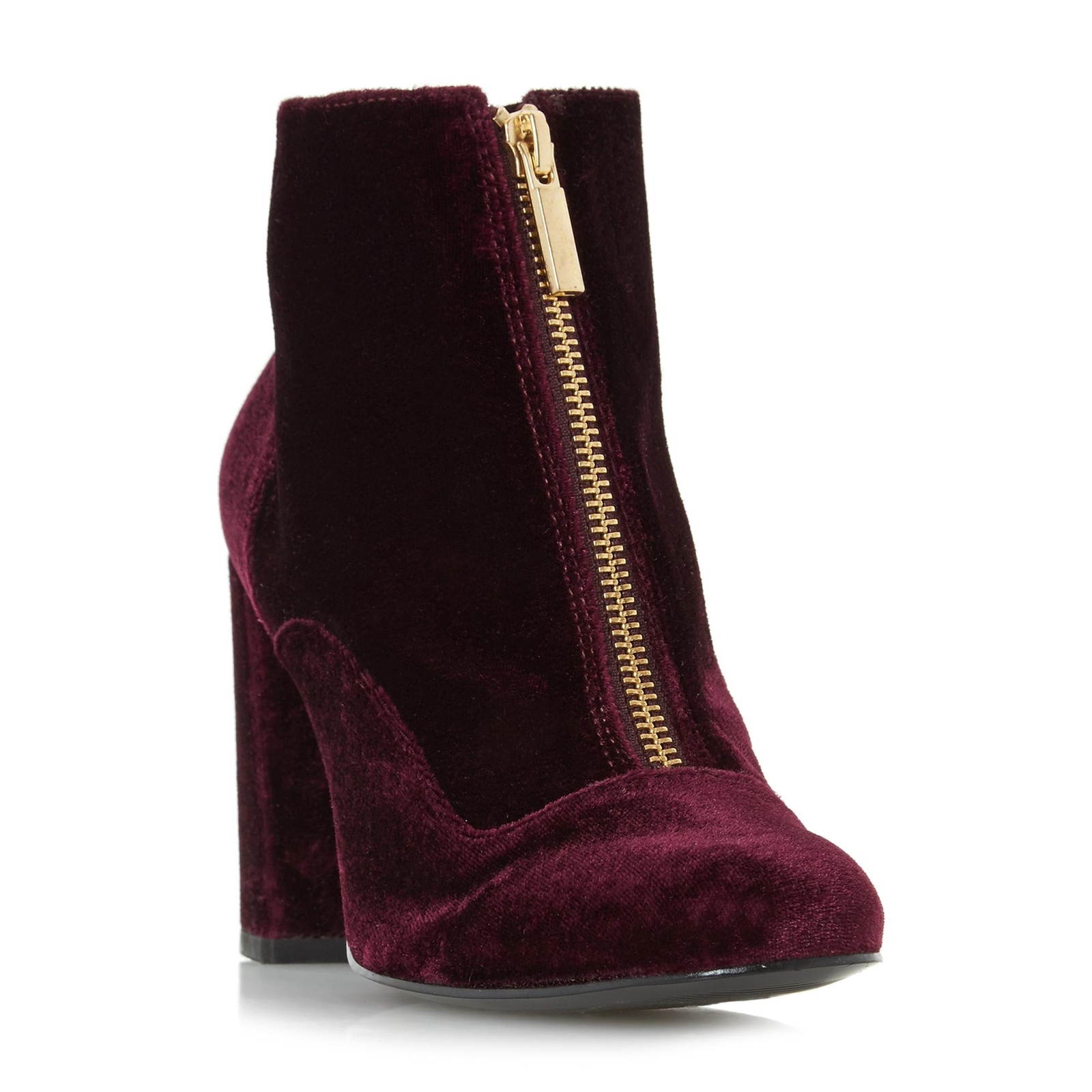 Dune Damen OLDWYCH Front Zip Heeled Ankle Boot Burgunderrot Größe EUR 36 Dune Damen OLDWYCH Front Zip Heeled Ankle Boot Burgunderrot Größe EUR 36