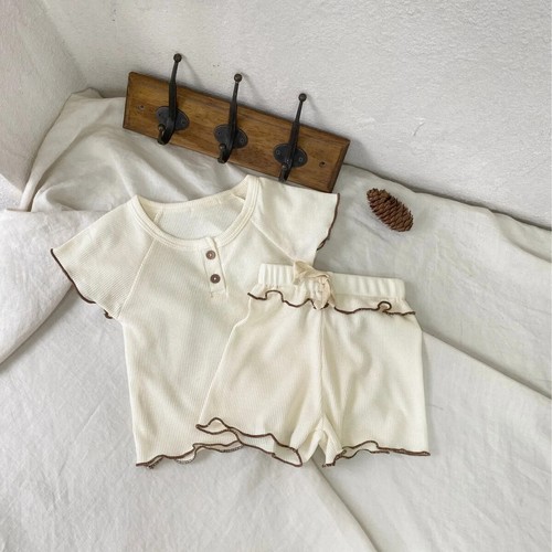 girls' short sleeved summer style baby short sleeved T-shirt+shorts 2piece set - Bild 22 von 24