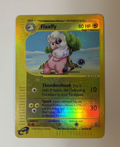 Flaaffy 47/147 - Reverse Holo - Pokemon Card Flaffy Aquapolis - Picture 1 of 10