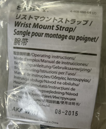 Correa de Montaje de Muñeca SONY (Modelo AKA-WM1) Nueva Sellada ¡ENVÍO RÁPIDO!! - Imagen 5 de 6
