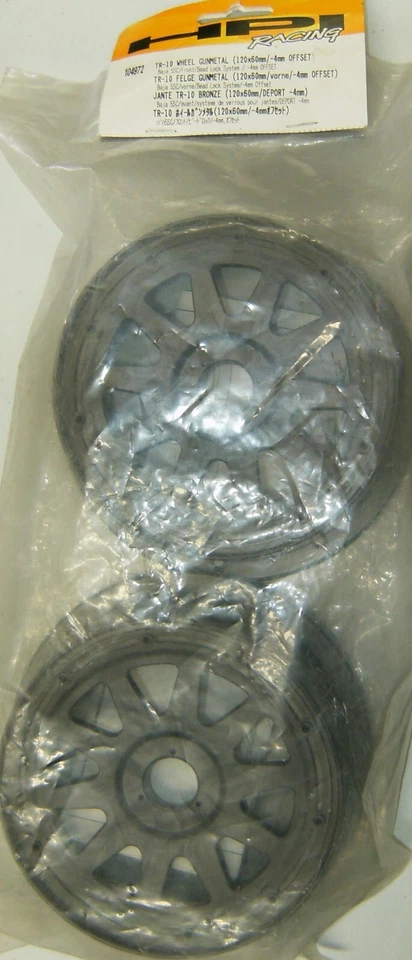 HPI TR-10 Baja 5SC Front Wheel (Gun Metal) (2) (120x60mm/-4mm Offset HPI104972 - Image 2 of 3