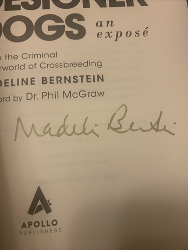 Designer Dogs: An Expose: Inside the Criminal U, Bernstein HC Signed Autographed - Picture 3 of 5