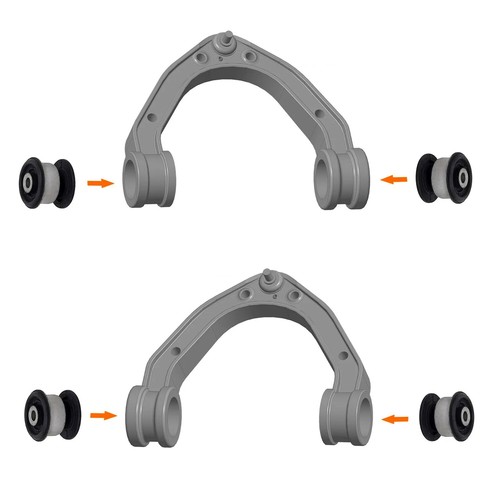 Front Upper Lower Control Arm Bushing Kit for 2003-2010 Porsche Cayenne - Picture 3 of 11
